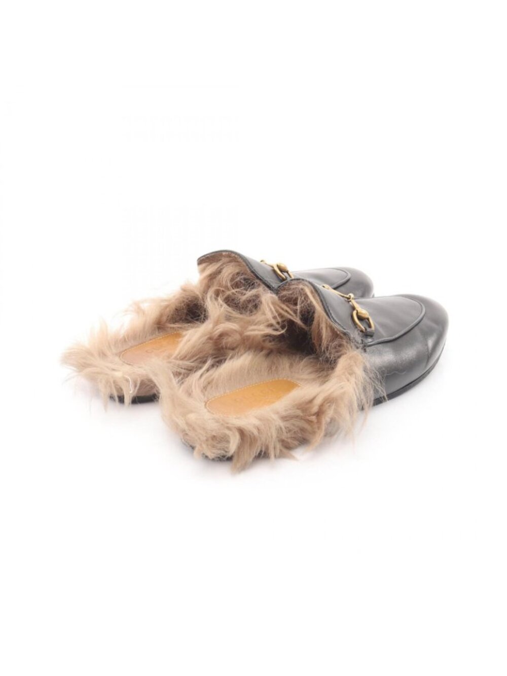 ★SOLD★ Gucci Sandals Prince Town Horsebit Black Leather Flat Shoes - Picture 2 of 11